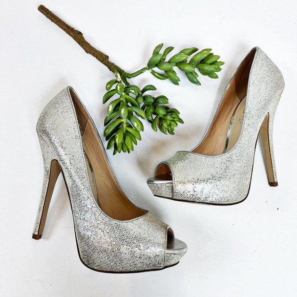Aldo Sparkly Platform Stilettos - Picture 3 of 6